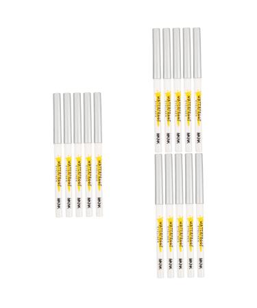 MAGICLULU Eye Makeup Tools 15 Pcs White Lying Silkworm Pen Highlighters Crayons Eye Shadow Cosmetics Makeup Pen Eyes Tool Girl