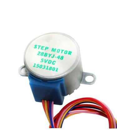 2 Pack Smart Electronics 28BYJ-48 5V 4 Phase DC Gear Stepper Motor