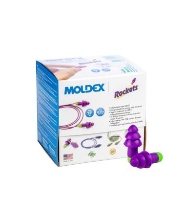 Moldex Rockets Uncorded Reusable Earplug with Pocket-Pak 6400 NRR 27dB