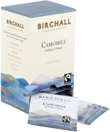 Birchall Tea Bags Camomile Tea Gift Set Experience the Soothing & Delicate Flavors of Camomile - A Perfectly Fragrant Herbal Tea 6 Boxes of 25 Enveloped Plant-Based Tea Bags - Buy Online on GoSupps.com