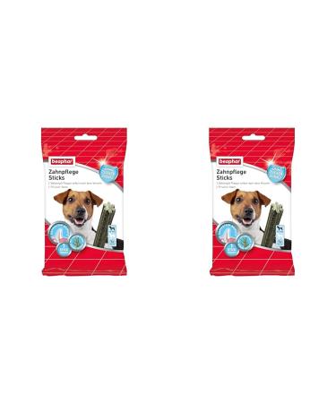 Beaphar dental stick sticks - for small dogs - dental care snack - with natural sea algae - without added sugar - 7 pieces 112 g (2 pack)