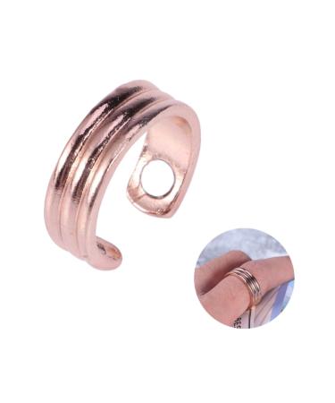 FOMIYES Ring Press Flowers Embossing Metabots Metabarons Breath Aid Metabolical Breathing Aid Mangnet Alloy Magnet to Open
