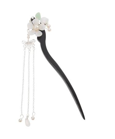 LALAFINA Hairpin Hair Sticks for Buns Chopsticks for Hair Vintage Hair Pin Hair Bun Pin Flower Hair Pin Hair Bun Stick Hair Accessory for Women Long Hair Pin China Ebony Miss Wood