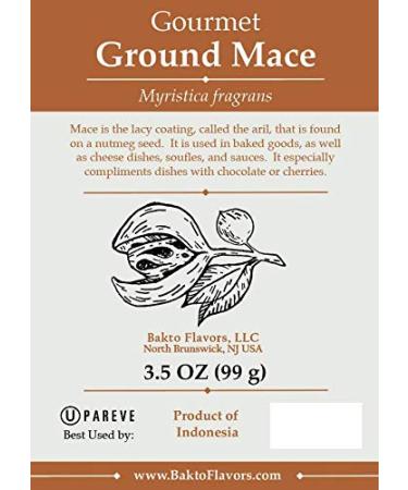Bakto Flavors Gourmet Ground Mace - 3.5oz | Premium Quality Spice - Buy Online on GoSupps.com