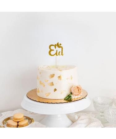 Eid Mubarak Cupcake Topper sticks glitter Eid decoractions the pascel - Buy Online on GoSupps.com