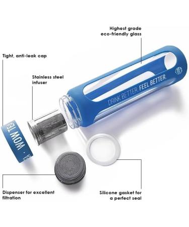  WOW TEA WOW TEA: Berry Detox Slimfit Tea Collagen and Blue Tea Infuser Bottle - Buy Online on GoSupps.com