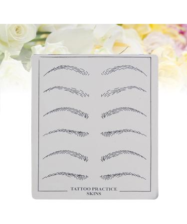 IWOWHERO Eyebrow Microblading Skin 6 Pcs eye brow shaping kit eyebrow practice skin eyebrow microblading eyebrow trimming - Buy Online on GoSupps.com