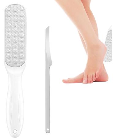 Foot Scraper Pedicure Scraper Set for Feet 2 Pieces Foot Scrubber Dead Skin Remover - Pedicure Tool Set Foot Callus Removal Tool for H Sanding Scraper - Buy Online on GoSupps.com