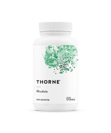 Thorne Rhodiola - Botanical Supplement for Stress Relief - Enhances Positivity Sleep and Mental Focus - 60 Capsules - 60 Servings