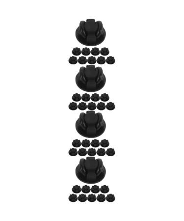 Ciieeo 40 pieces masking glasses Earring glass pendant glass holder glass holder bravery glasses drinking glass earshears for mouth protection earwitches mouth protection ears mask connector ends pp lock