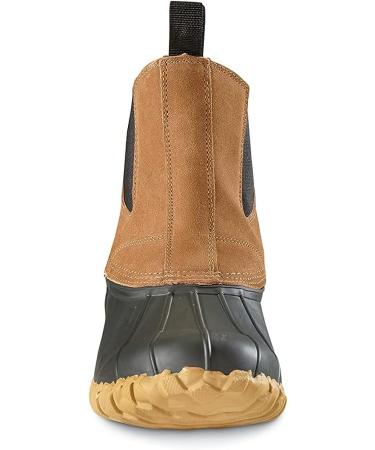 Guide Gear Men's Pull-On Insulated Leather Duck Boots - Waterproof 400g - Tan - Size 10 - Buy Online on GoSupps.com