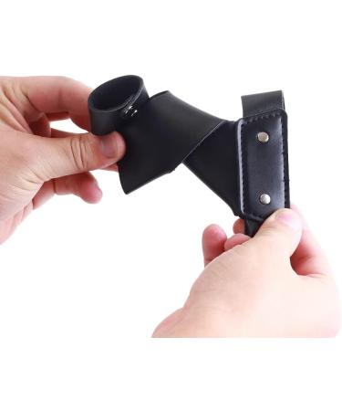 SOPROGER Archery Shooting Glove Hand Guard - Protective Leather Finger Protector for Traditional Recurve & Compound Bow - Left Hand - Outdoor Hunting Practice - Black - Buy Online on GoSupps.com