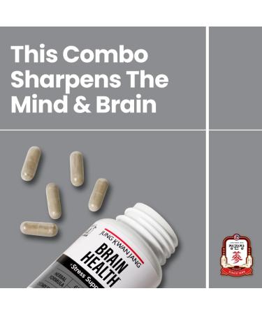 JUNG KWAN JANG Ginkgo Biloba Supplements with American Ginseng for Brain Health Formula Memory Extra Strength Focus Booster Promote Cognitive Function - 30 Capsules for Men and Women BRAIN HEALTH with ginkgo biloba - Buy Online on GoSupps.com