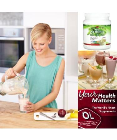 Olympian Labs Unflavored Pea Protein Powder - 25g Plant-Based Protein Vegan Low Carb Gluten Free Lactose Free No Sugar & Soy - 13 Servings - Buy Online on GoSupps.com
