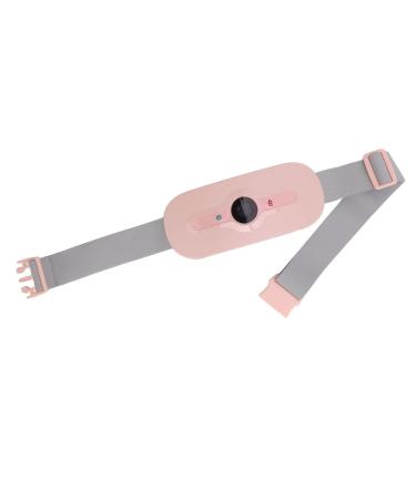 Abdominal Heating Belt Belly Heating Belt 6 Temperature Levels 6 Massage Modes Portable Waist Heating Massager for Women and Girls