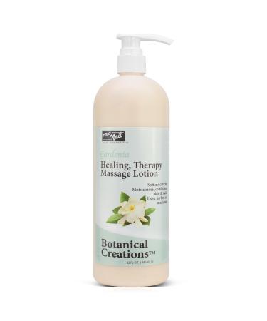 PRONAIL - Healing Therapy Massage Lotion - Professional Pedicure Body and Hot Oil Manicure Infused with Natural Oils Vitamins Panthenol and Amino Acids (Gardenia 32 Ounce)