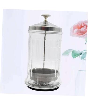 Beaupretty Salon Glass Soaked Manicure Tool - Hairdressing Scissors Sterilizer Cup & Cleaning Box 10.5x10.5cm - Buy Online on GoSupps.com