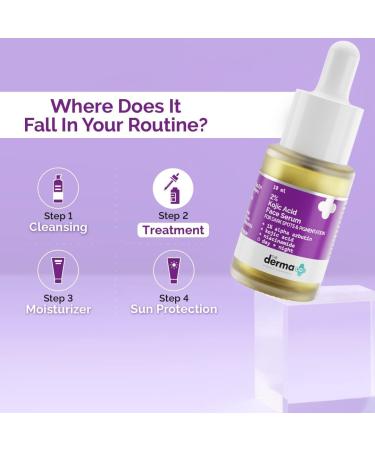 Ezeee Life Derma Co 2% Kojic Ac Face Serum with 1% Alpha Arbutin & Niacinamide for Dark Spots And Pigmentation - 10 ml - Buy Online on GoSupps.com