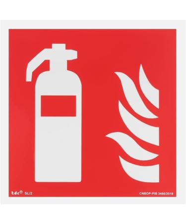 Buy Notlok Safety Work Fire Protection Sign - Fire Extinguisher (10 Pack) - DIN EN ISO 7010 Compliant - Long-Lasting PVC with High-Quality Adhesive Tape - 15x15 cm - Buy Online on GoSupps.com