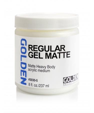 Golden Regular Matte Gel Medium-8 ounce