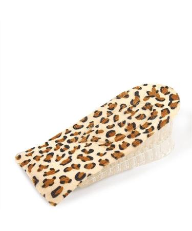 Grips Heel Liner TPR detachable Shoe Lift Heel Cushion Support Women Comfort Stand for Heel Spurs and Pain Relief(Leopard Small)