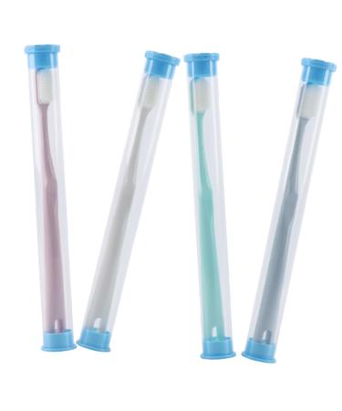 Mobestech 4 piece of cleaning brush for the tooth tooth cleaning brush gums toothbrush individually packaged toothbrushes professional toothbrushes woman toothbrushes travel accessories portable pp