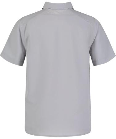 Under Armour Boys' XL Outdoor Short Sleeve Woven Button Down Shirt - Mod Gray - Buy Online on GoSupps.com