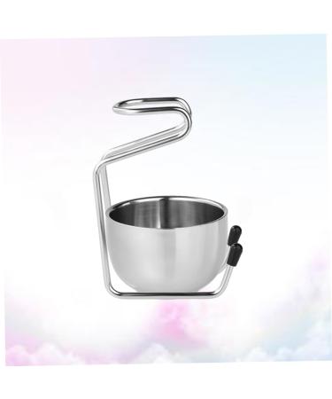 Frcolor Glass Brush Holder Stand - Stylish Stainless Steel Storage for Brushes & Razors - Ideal for Organized Bathrooms - Buy Online on GoSupps.com