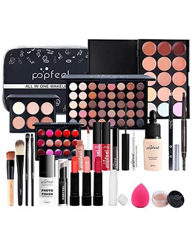 24pcs Professional makeup kit Make up set teenagers girls Girls make up set 9 to 12 With Lip gloss eye shadow mascara eyeliner concealer etc.for Teenage & Adults