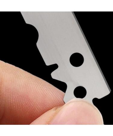 Fenteer 100x Stainless Steel Razor Blades - Sharp Manual Single Edge Blades for Beard Trimming | International Shipping Available - Buy Online on GoSupps.com