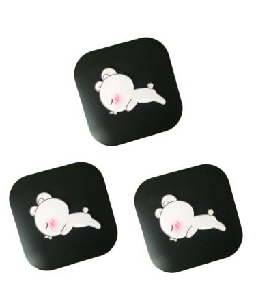 JECOMPRIS 3ST holder for lens container of portable lens tanks lensetui container for lentils cute colored contact lenses as shown x 3 pieces 1PCSX3PCs