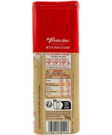 Francine Whole Wheat Flour T150 Wheat Flour 1 kg - Buy Online on GoSupps.com