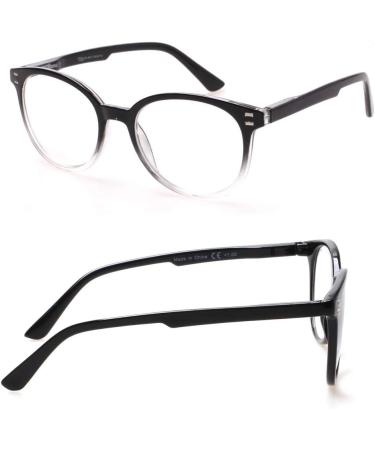 3 Pack Stylish Reading Glasses - Spring Hinge Readers for Men & Women in Black/Tortoise - 2.5x Magnification - Buy Online on GoSupps.com