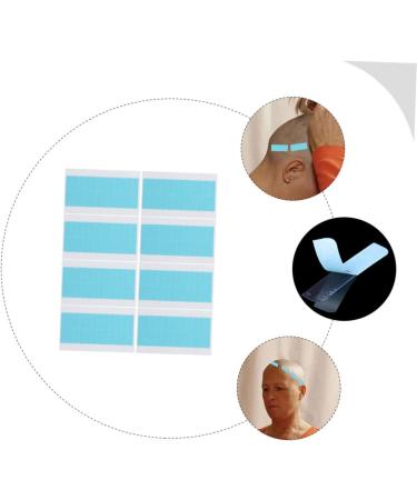 32 Sheets Seamless Hair Extensions Hair Extension Supply Hair Extension Holder Hair Bands for Women Waterproof Wig Tape Wig Tape for Lace Wigs Miss Pu Blue Glue Double Sided - Buy Online on GoSupps.com