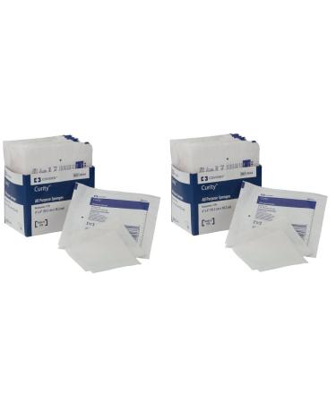 Covidien Curity Non-Woven All-Purpose Sponge Sterile 4 x 4 Sleeve of 50 Sponges (25 Packs with 2 Per Pack)