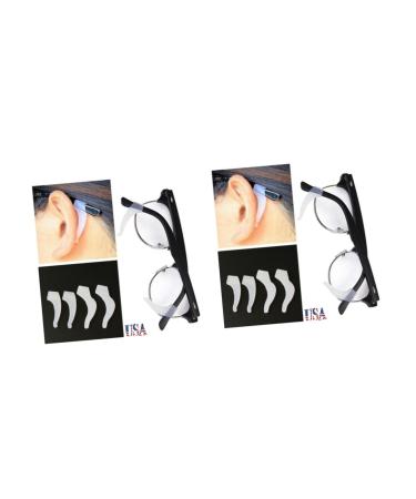 Doitool schnapps glasses 40 pair of anti-ear locks for glasses Ear gripping hook lock holder glasses ear cladding glasses white mediumx2pcs whitex2stk