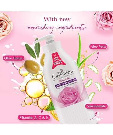 Encha_nteur Romantic Perfumed Body Lotion | Non-Greasy Aloe Vera & Olive Butter | Satin Smooth Skin | Floral French Fragrance | 500ml | Shop Internationally - Buy Online on GoSupps.com