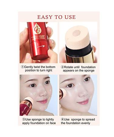 Mushroom Air Cushion BB Stick Foundation | Waterproof Matte Concealer | Long-Lasting Natural Makeup for Oily Skin (02A Natural Medium) - Buy Online on GoSupps.com