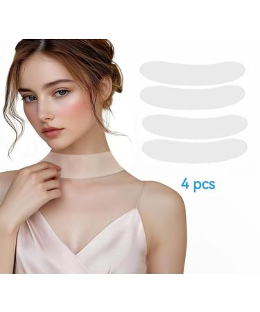 ZREVSB Reusable Silicone Neck Patches - 4 Pcs Overnight Use for Neck Firming & Tightening Reduce Wrinkles for Youthful Look Long-Lasting Supply - Buy Online on GoSupps.com