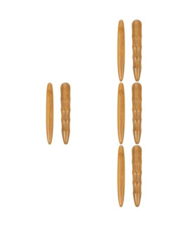 8 pieces of acupress stable head wood for body muscle massager hand massager wood reflex zone tool massage tool scraper wood acupunktab