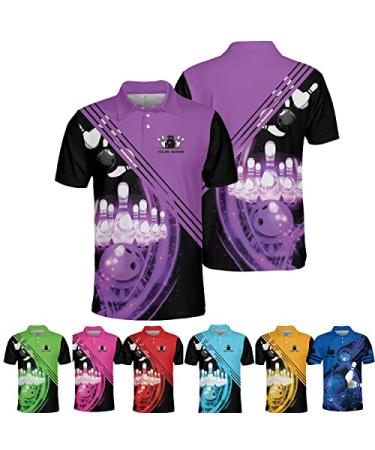 Personalized Name Bowling Polo Shirts 3D for Women, Bowling Shirt, Bowling Shirts for Womens, Team Bowling Shirt Women1 Multi 2