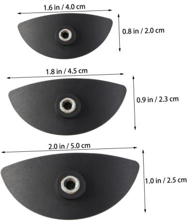 Housoutil 6 Pcs Eyeshadow Eye Makeup Eye Shadow Stamp Crease Tool Sealing Ring Make up 5*2.5cm Black - Buy Online on GoSupps.com
