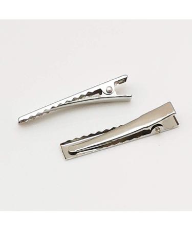 Chenkou Craft 50pcs Prong Hair Clips Alligator Hair Clip DIY Hair Jewelry Craft - Silver 1 1/2 (40mm) - Buy Online on GoSupps.com