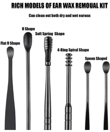 6PCS Earwax Cleaner Tool Set Innovative Spring Earwax Cleaner Tool Set 6 Pcs Ear Pick Earwax Removal Kit Ear Pick Earwax Removal Kit Cleansing Tool Set Ear Wax Removal Tool (Green) (Purple) - Buy Online on GoSupps.com