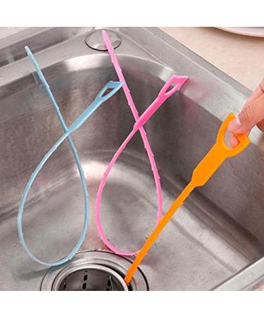 Plastic Tube Drainage Pipe Sewer Clean Hook Sink Drain Cleaner Bathroom Sewer Hair Remover Bathroom Kitchen Accessories New - Buy Online on GoSupps.com