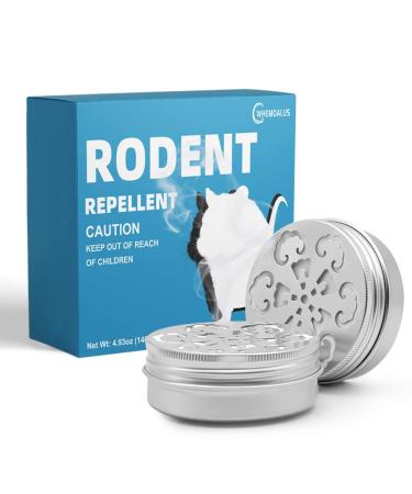 Whemoalus Rodent Repellent for Car Engines, Under Hood Animal Repeller,Mouse Repellent, Rat Repellent, Mint Mice Repellent for House,Mouse Deterrent,Peppermint Oil to Repel Mice and Rats 2 Jars/Box
