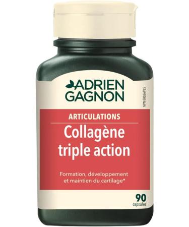 Adrien Gagnon - Collagen With Lysine & Vitamin C Triple Action 90 Capsules - Buy Online on GoSupps.com