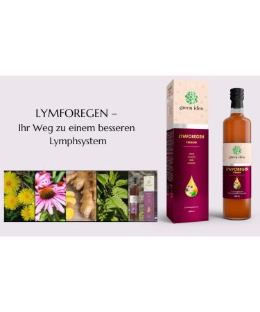 Green Idea Lym Research Syrup 500ml - Vegan Lymphatic Support with Nettle Dandelion & Ginger - Optimal Drainage Formula - Buy Online on GoSupps.com