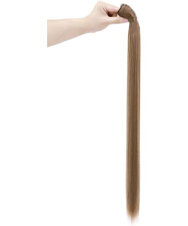 Ponytail Extension Wrap Around Long Straight Curly Clip in Hairpiece 32 Inch Brown Black Blonde for Women - Buy Online on GoSupps.com