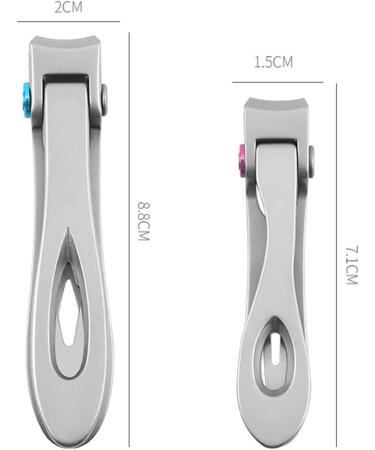 HCHGJKN Nail Clippers 1pc Stainless Steel Ultra Wide Jaw Nail Clippers Cutter Thick Nails Tool Household Nail Clippers Portable Nail Clippers(Multi-colored L) L Multi-colored - Buy Online on GoSupps.com